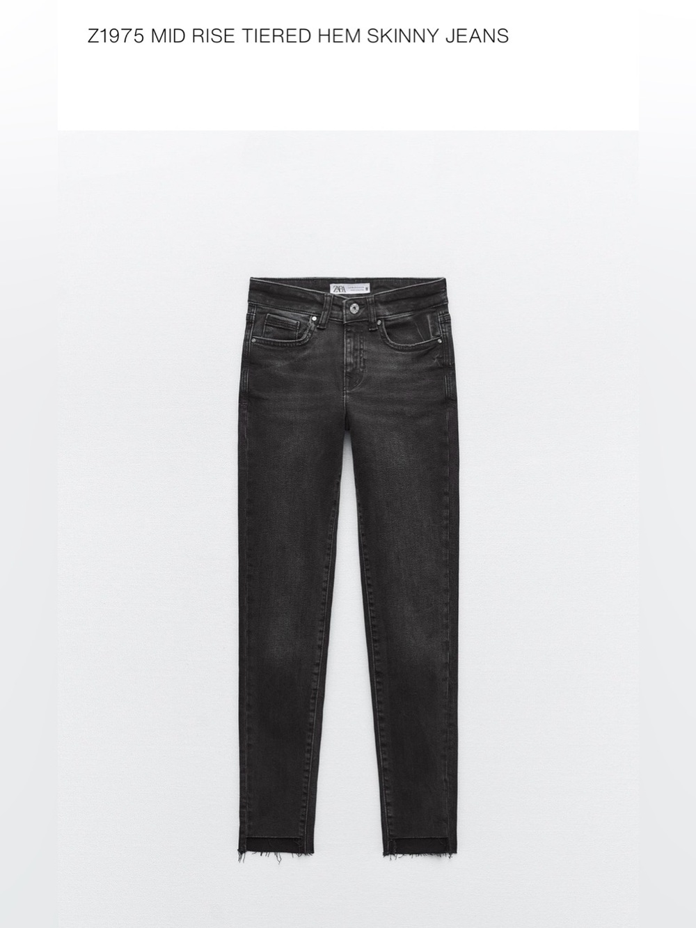 EUC Zara Women’s Black Mid-rise Skinny Jeans Size 28